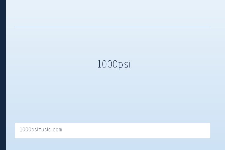 1000psi 列表图
